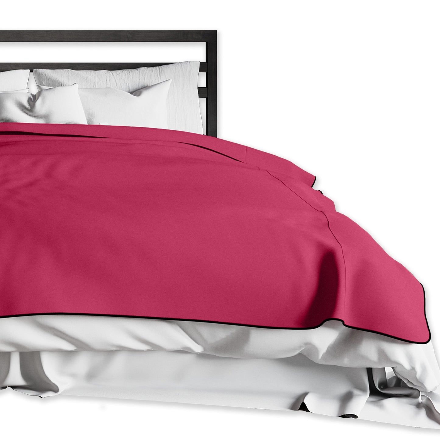 King Size Fascinator Lush Throw  Merlot Microvelvet