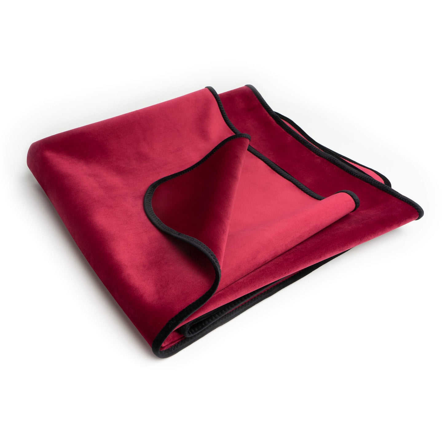 King Size Fascinator Lush Throw  Merlot Microvelvet