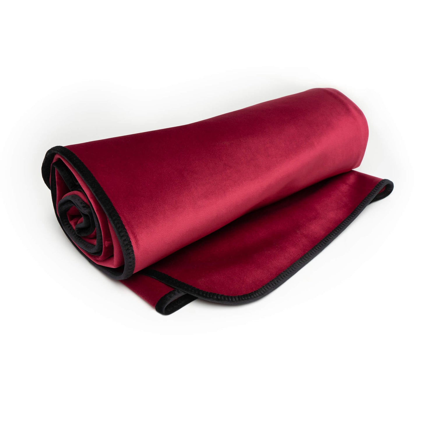King Size Fascinator Lush Throw  Merlot Microvelvet