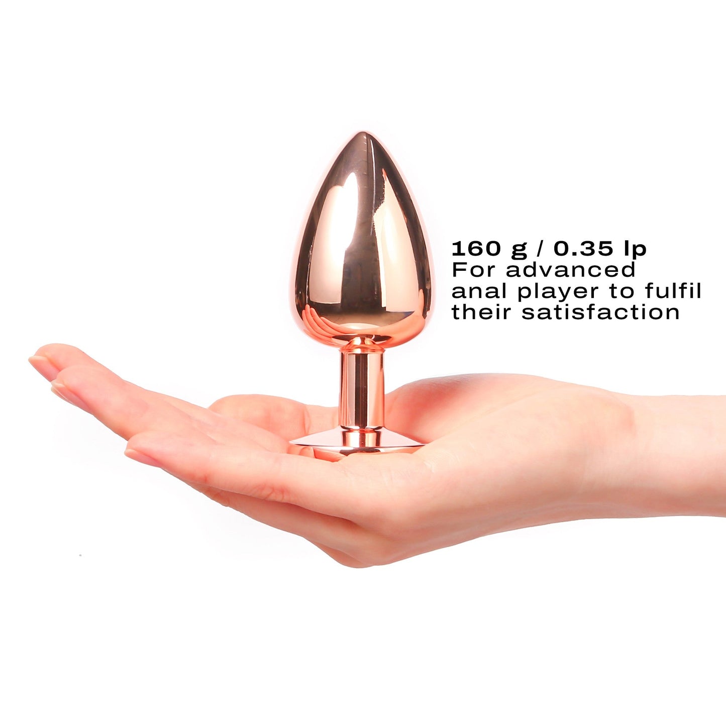 Large Rose Gold Diamond Plug