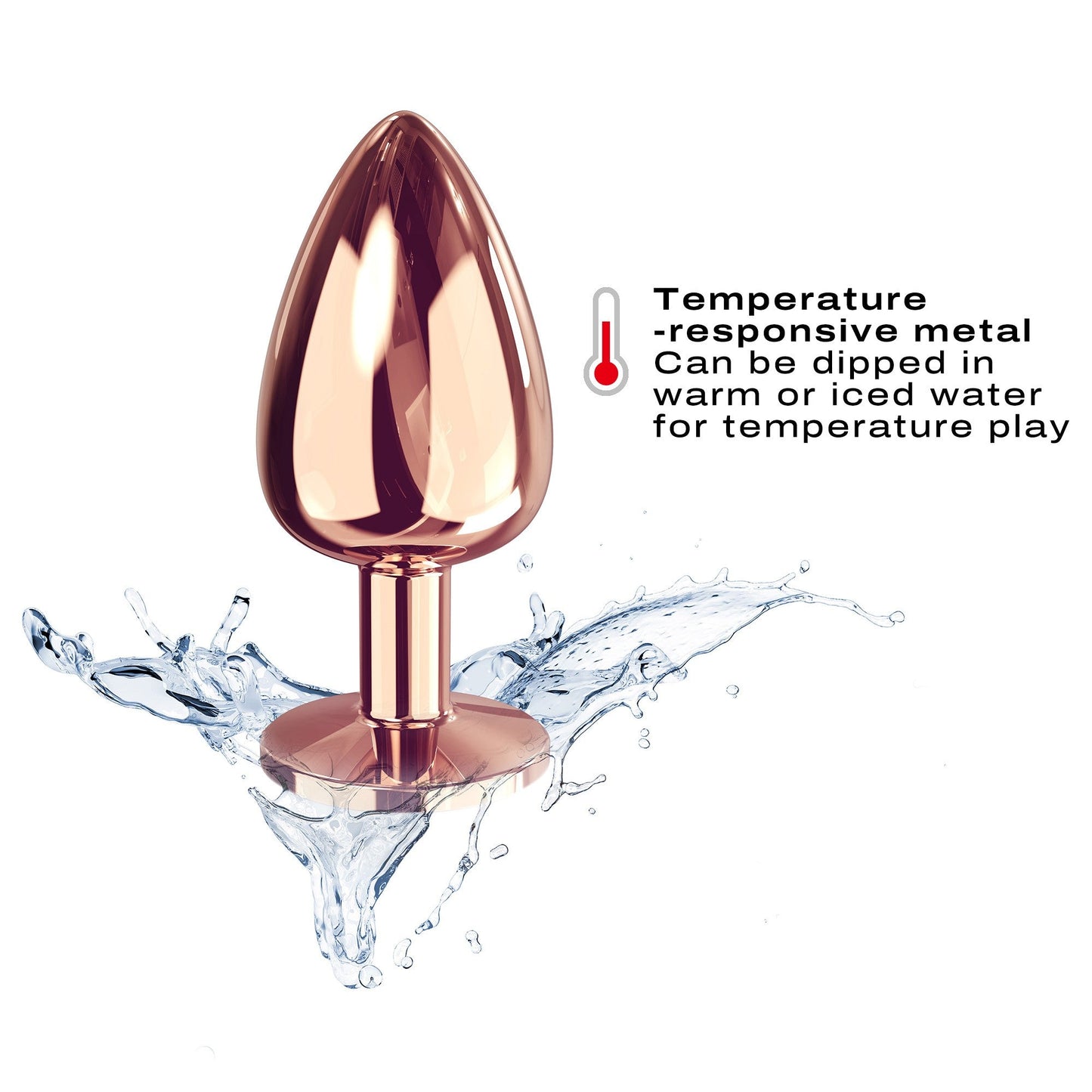 Large Rose Gold Diamond Plug