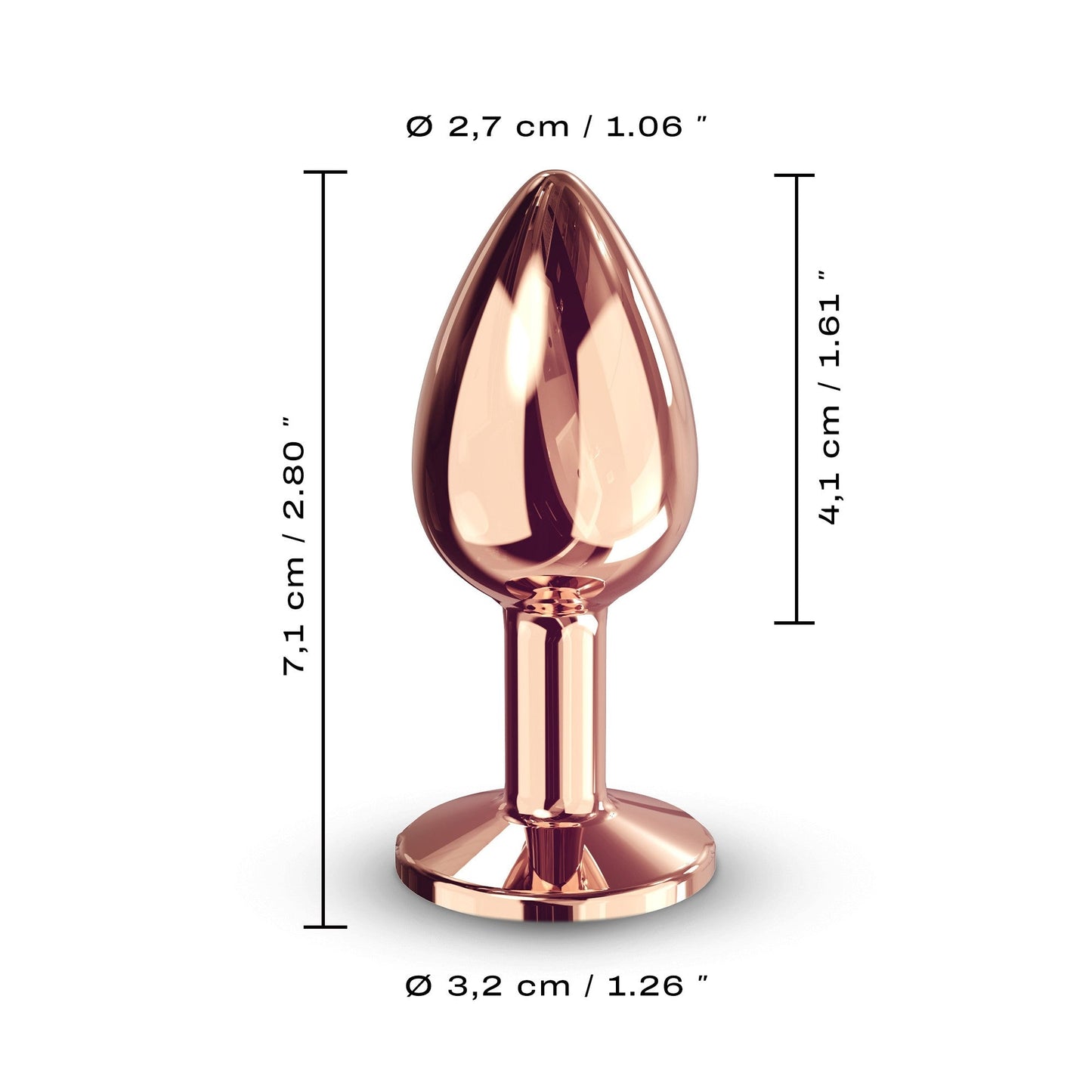 Small Diamond Plug Rose Gold