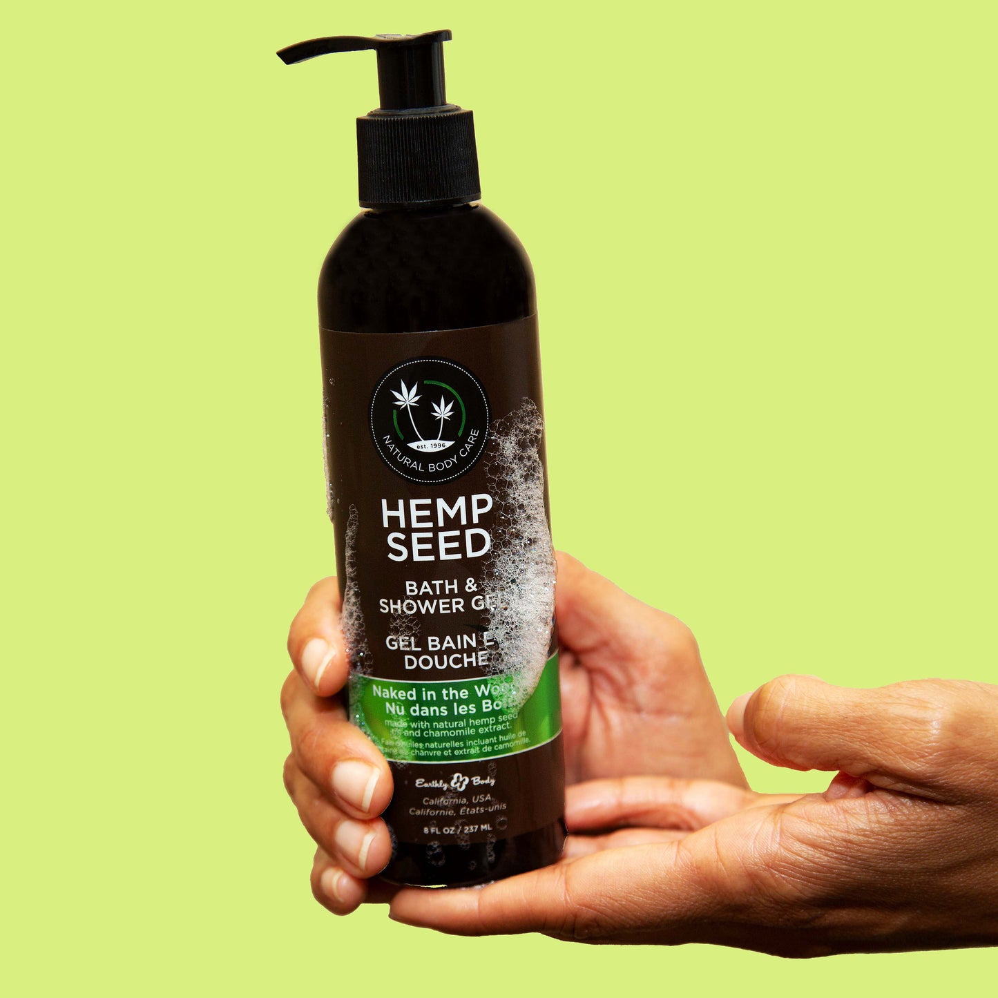 Hemp Seed Bath & Shower Gel Naked in the Woods 8 fl oz / 237 ml