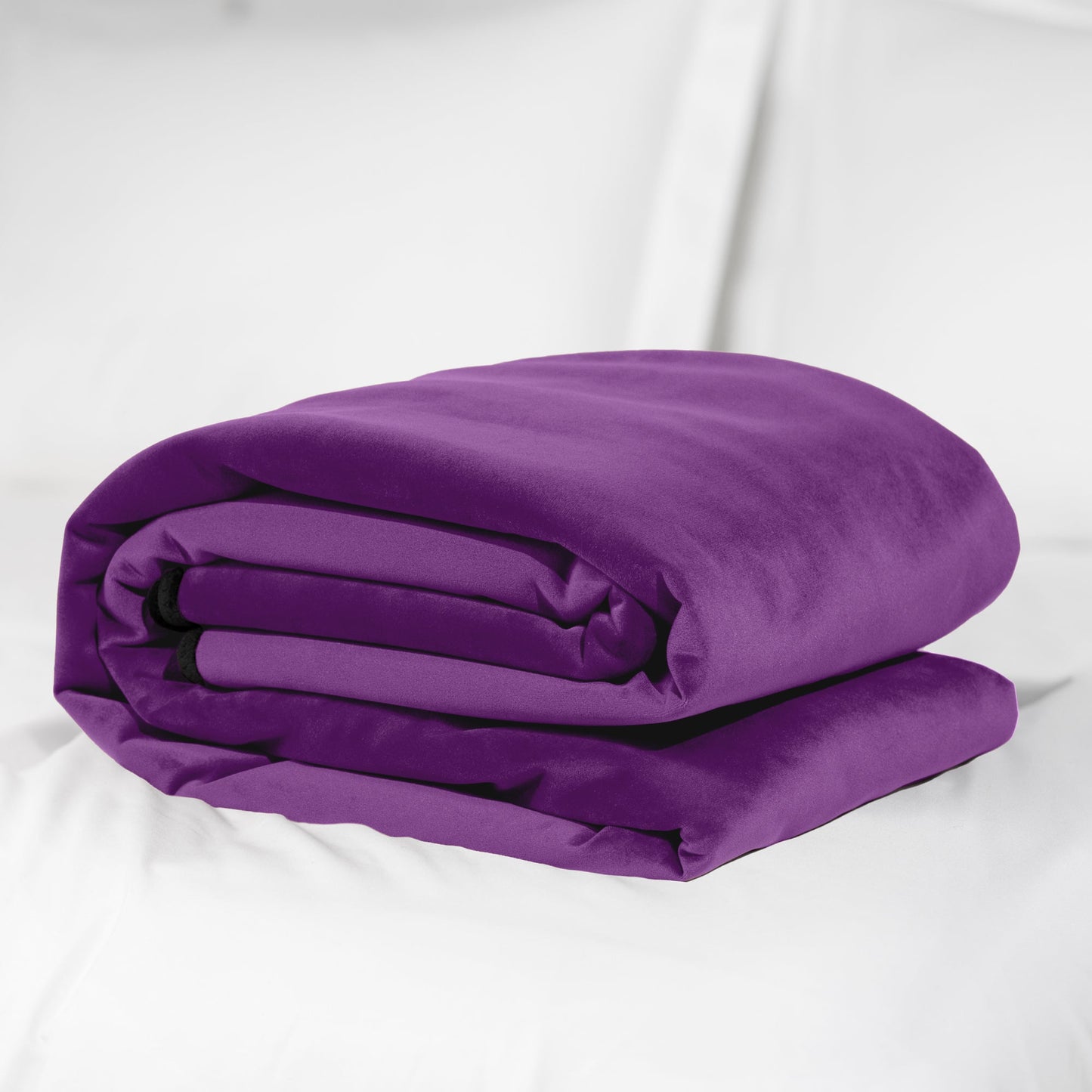 Mini Fascinator Throw Aubergine  Microvelvet
