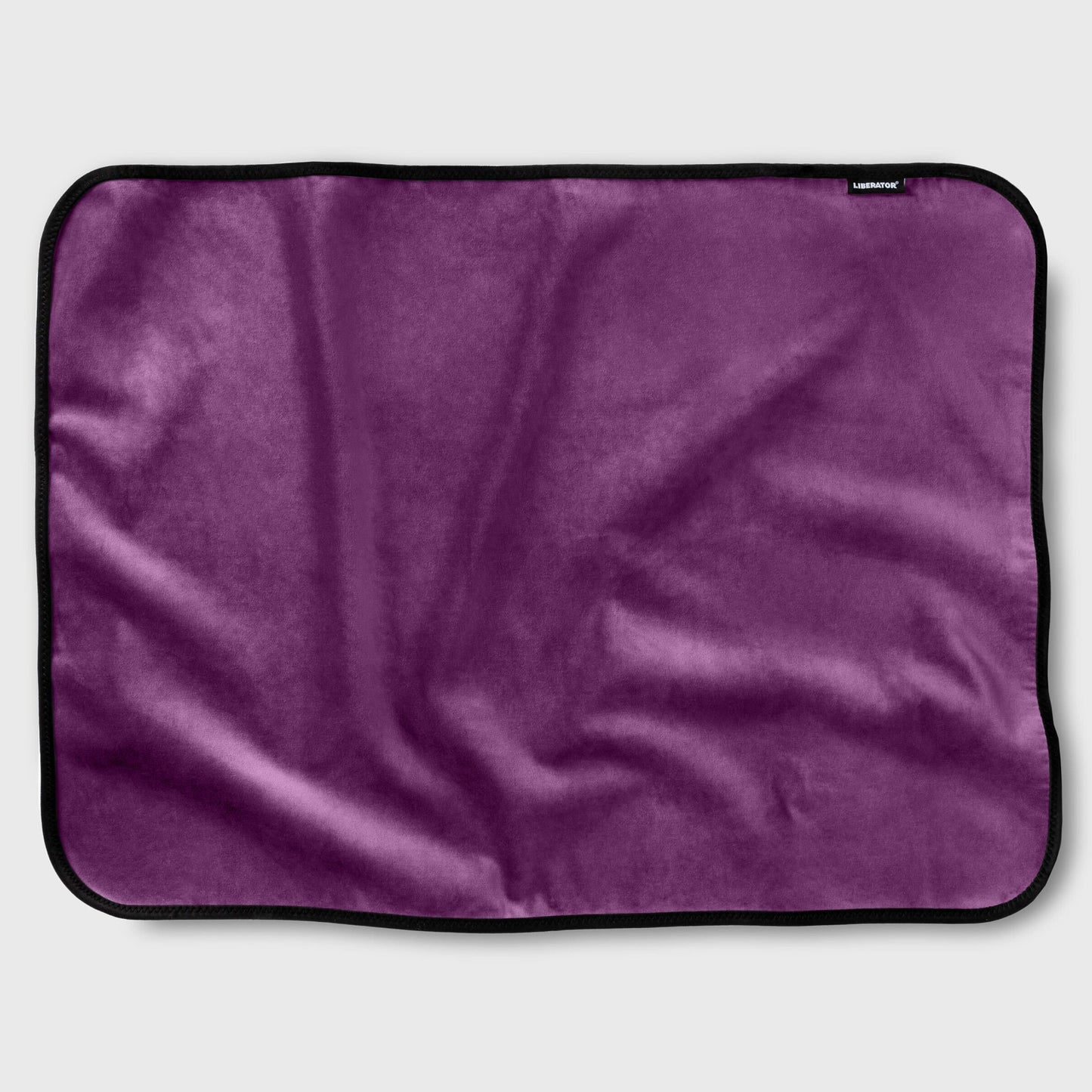 Mini Fascinator Throw Aubergine  Microvelvet