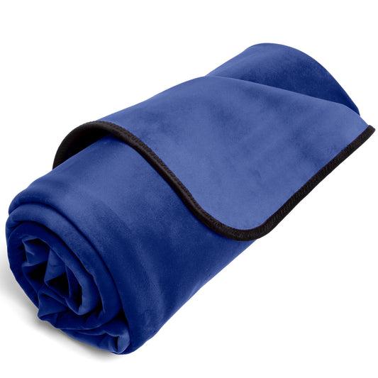 Regular Size Fascinator Throw Royal Blue Microvelvet