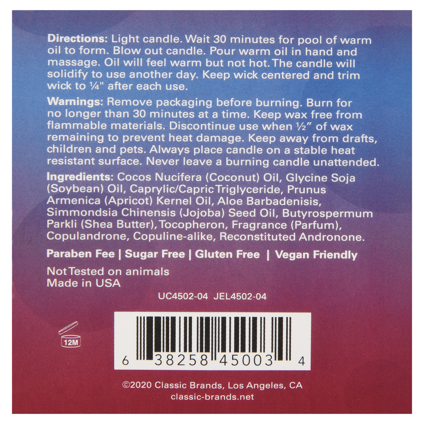 Get Laid - Pheromone Massage Candle Passion Fruit 4oz | 113g