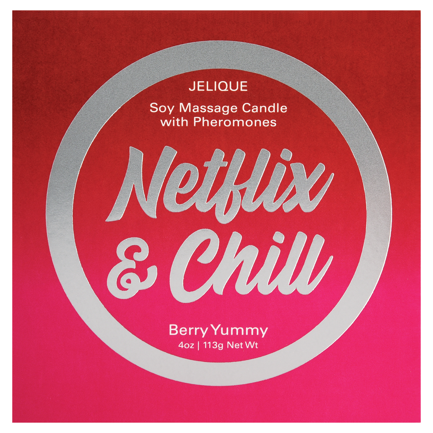 Netflix & Chill - Pheromone Massage Candle Berry Yummy 4oz | 113g